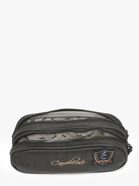 Pennenzak Kinderen 2 Compartimenten Cameleon Grijs vintage urban VIB-TROU ander zicht 1